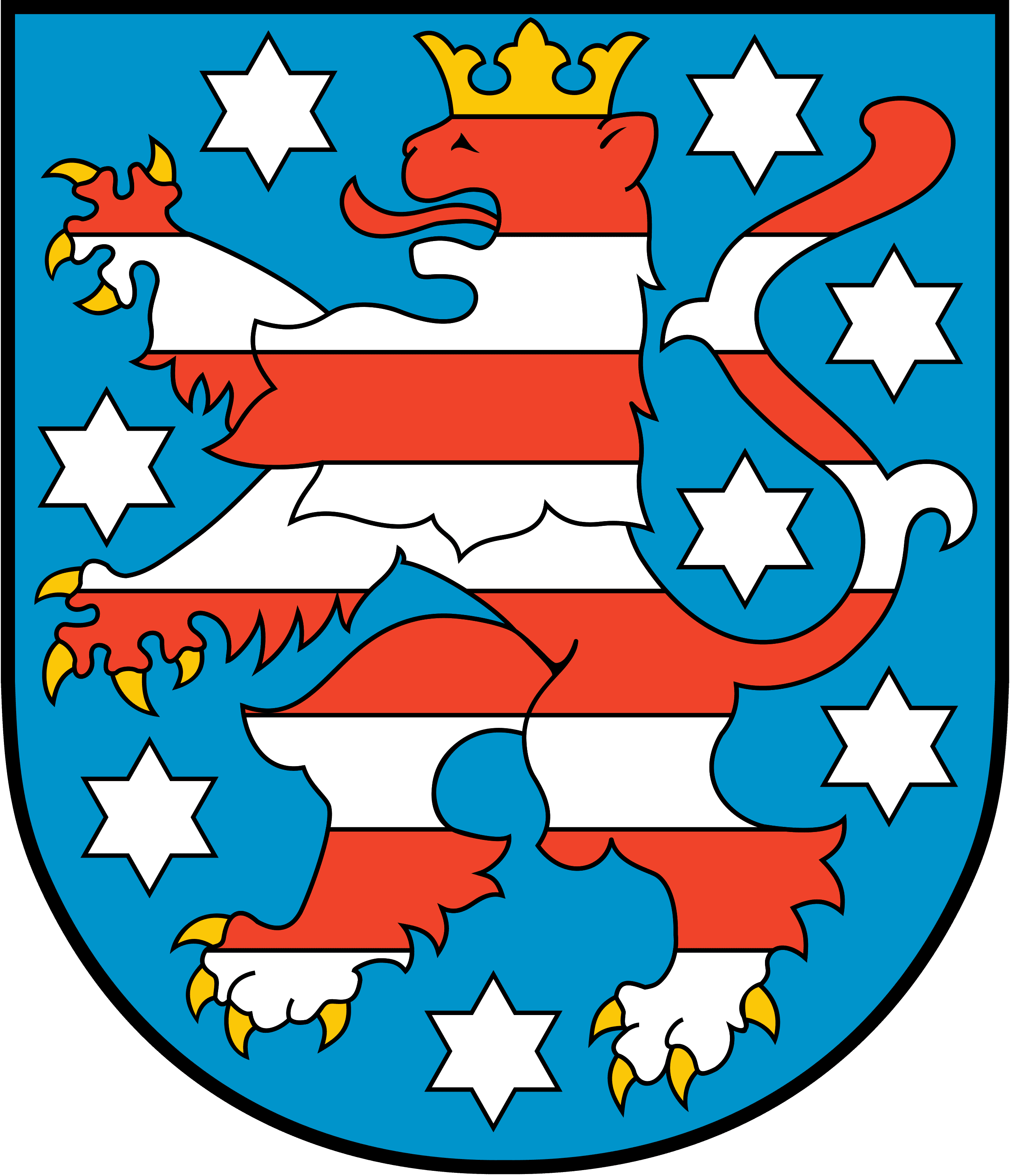 Thüringen Wappen